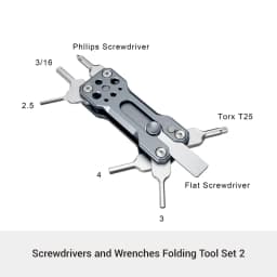 SmallRig Universal DSLR Camera Rig Folding Tool Set with Screwdrivers and Hex Key Wrenches Tool Set with Seven Functional Tools