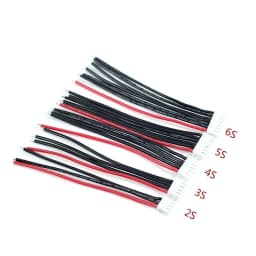 1s 2s 3s 4s 5s 6s 22AWG Cable 10CM (100MM) RC Lipo Battery Charger Wiring 7.4v 11.1v 14.8v 22.2v For IMAX B3 B6 Balance Charger