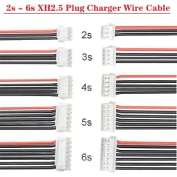 1s 2s 3s 4s 5s 6s 22AWG Cable 10CM (100MM) RC Lipo Battery Charger Wiring 7.4v 11.1v 14.8v 22.2v For IMAX B3 B6 Balance Charger