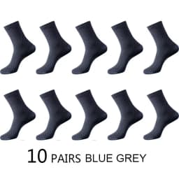 High Quality 10 Pairs/lot Men Bamboo Fiber Socks Men Breathable Compression Long Socks Business Casual Male Large size 38-45