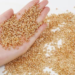 500pcs Copper Ball Crimp End Beads Dia 2mm 2.5mm 3mm Stopper Spacer Beads for Diy Accessories Jewelry Making Findings Supplies