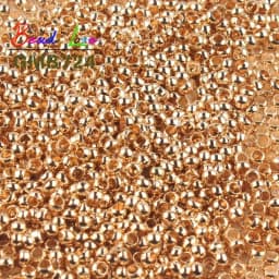 500pcs Copper Ball Crimp End Beads Dia 2mm 2.5mm 3mm Stopper Spacer Beads for Diy Accessories Jewelry Making Findings Supplies
