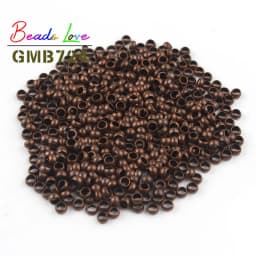 500pcs Copper Ball Crimp End Beads Dia 2mm 2.5mm 3mm Stopper Spacer Beads for Diy Accessories Jewelry Making Findings Supplies
