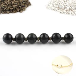 500pcs Copper Ball Crimp End Beads Dia 2mm 2.5mm 3mm Stopper Spacer Beads for Diy Accessories Jewelry Making Findings Supplies