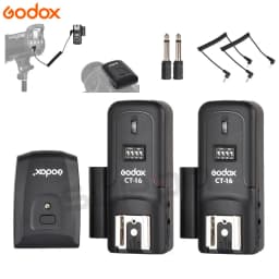 Godox CT-16 16 Channels Wireless Radio Flash Trigger Transmitter + Receiver Set for Canon Nikon Pentax Studio Speedlite Flash