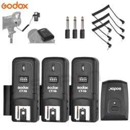 Godox CT-16 16 Channels Wireless Radio Flash Trigger Transmitter + Receiver Set for Canon Nikon Pentax Studio Speedlite Flash