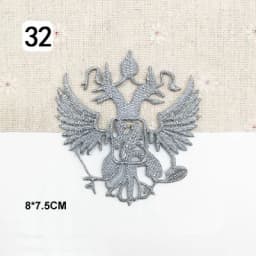 Iron On Appliques Embroidered Patches Lace Fabric Decoration Vintage Dress Costumes Diy Trims Gold Silver HB50