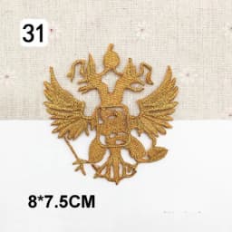 Iron On Appliques Embroidered Patches Lace Fabric Decoration Vintage Dress Costumes Diy Trims Gold Silver HB50