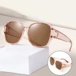 Fashion Round Polarized Sunglasses Cover Over Myopia Prescription Glasses Portable Men Women Vintage Fishing Driving Eyewear