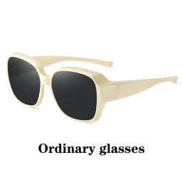 Fashion Round Polarized Sunglasses Cover Over Myopia Prescription Glasses Portable Men Women Vintage Fishing Driving Eyewear