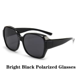Fashion Round Polarized Sunglasses Cover Over Myopia Prescription Glasses Portable Men Women Vintage Fishing Driving Eyewear