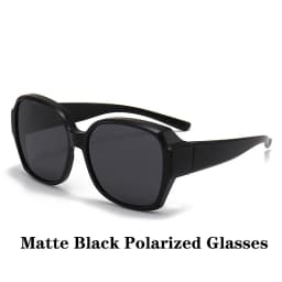 Fashion Round Polarized Sunglasses Cover Over Myopia Prescription Glasses Portable Men Women Vintage Fishing Driving Eyewear