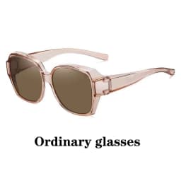 Fashion Round Polarized Sunglasses Cover Over Myopia Prescription Glasses Portable Men Women Vintage Fishing Driving Eyewear