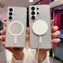 Original For Magsafe Magnetic Clear Case for Samsung Galaxy S26 S25 S24 S21 FE S22 S23 Ultra Plus A17 A16 A55 A36 A07 A54 Cover