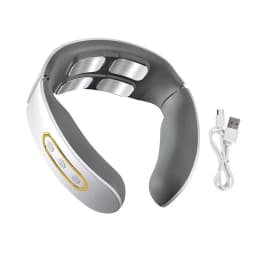 Electric Neck and Shoulder Pulse Massager 6 Mode 9 Levels Adjustable Heat Cervical Vertebra Relax Pain Relief Kneading Machine