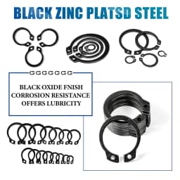 NINDEJIN C clip external circlip snap retaining rings set stainless steel carbon steel 5-28mm circlip set for shaft