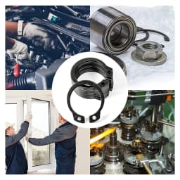 NINDEJIN C clip external circlip snap retaining rings set stainless steel carbon steel 5-28mm circlip set for shaft