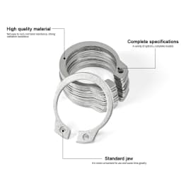 NINDEJIN C clip external circlip snap retaining rings set stainless steel carbon steel 5-28mm circlip set for shaft