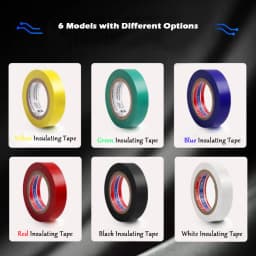 10 Meters Strong Electrical Tape Color Wear-resistant Lead-free Electrical Insulation Electrical Tape PVC Fame Retardant