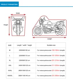 Universal Motorcycle Covers UV Protector Cover Indoor Outdoor 2 Colors Bike Motor Scooter Dustproof Cover Elastic Fabric M-4XL