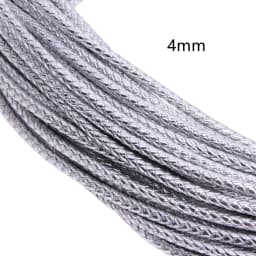 5m 3/4/6mm Braided Leather Cord Rope Strip Thread for DIY Pendant Neck Weaving Bracelet Jewelry Making Supplies Crafts Accessory