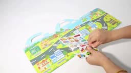 1 Book Jelly Sticker Book Quiet Book DIY Fun for Children's Scene Stickers Repeatedly Paste Puzzle Sticker Book
