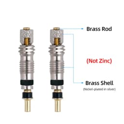 Deemount Presta Valve Core Brass FV Nozzle Replacement MTB Road Bike Tubeless Service Parts Alloy Remover Tool O-Ring Optional