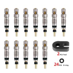 Deemount Presta Valve Core Brass FV Nozzle Replacement MTB Road Bike Tubeless Service Parts Alloy Remover Tool O-Ring Optional