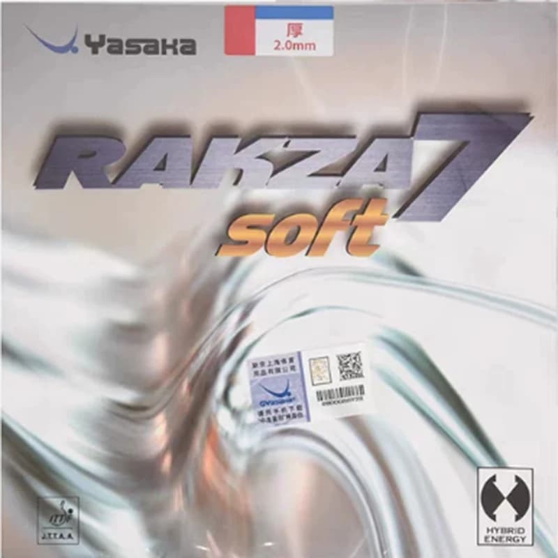 original yasaka RAKZA 7 soft (B-77) and RAKZA 7(B-76) table tennis rubber made in energy rubber for table tennis racket