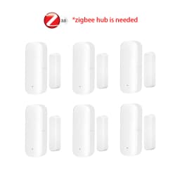 Zigbee Door Sensor Window Contact Sensor Open Closed Detector Smart Home Alarm Security Protection Work with Tuya Hub Smart Life