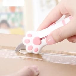 Cute Cat Paw Sharp Box Cutters Mini Portable Cat Claw Utility Knife Creative Hand Account Decor Paper Cutting Tools Art Supplies
