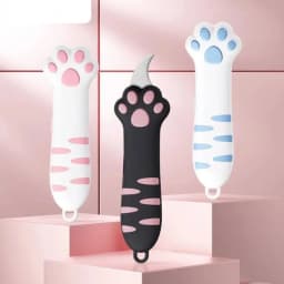 Cute Cat Paw Sharp Box Cutters Mini Portable Cat Claw Utility Knife Creative Hand Account Decor Paper Cutting Tools Art Supplies