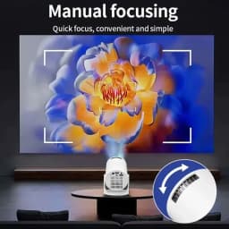 New Projector HY300 4K Android 11 Wifi6 290ANSI Allwinner H713 BT5.0 1080P 1280*720P Cinema Outdoor Portable Projetors