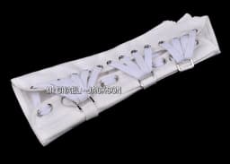 Handmade Punk Rock Concert Michael Jackson Classic Collection Cotton White Back ArmBrace Elbow Glove