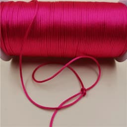 2MM Braided Macrame Silk Macrame Cord Rope Thread Wire DIY Chinese Knot Satin Bracelets Making Findings Beading 10-225Meters