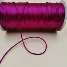 2MM Braided Macrame Silk Macrame Cord Rope Thread Wire DIY Chinese Knot Satin Bracelets Making Findings Beading 10-225Meters