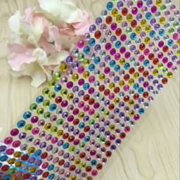 504/900Pcs 4/6mm Self Adhesive Rhinestones Acrylic Rhinestone Stickers DIY Decal Scrapbooking Stickers Kids Rhinestones Applique