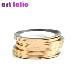 10 Rolls Nail Art Striping Tapes, Nail Liner Stickers, Nail Decals, 1mm Adhesive Stickers for Nail Tips Styling