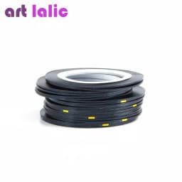 10 Rolls Nail Art Striping Tapes, Nail Liner Stickers, Nail Decals, 1mm Adhesive Stickers for Nail Tips Styling