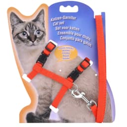 5 Color Adjustable Pet Cat Collar For Cats Cozy Nylon Rabbit Kitten Kedi Harness Leash Set Dog Cat Accessories Products For Pets
