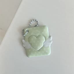 INS Korean Style Photo Card Holder Cute 1 inch ID Photo Storage Display Pendant Keychain Ornaments Star Chasing Girl Gift
