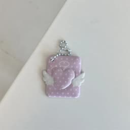 INS Korean Style Photo Card Holder Cute 1 inch ID Photo Storage Display Pendant Keychain Ornaments Star Chasing Girl Gift