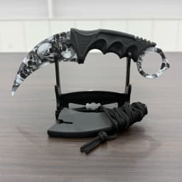 18.8cm Sakura Claw Knife Metal Model Collectible Desk Ornaments Lightning Karambit Cosplay Prop Home Decoration Boys Knife Safe