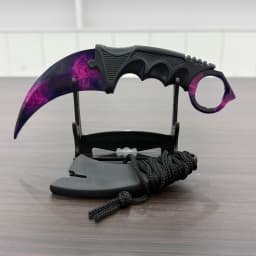 18.8cm Sakura Claw Knife Metal Model Collectible Desk Ornaments Lightning Karambit Cosplay Prop Home Decoration Boys Knife Safe