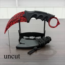18.8cm Sakura Claw Knife Metal Model Collectible Desk Ornaments Lightning Karambit Cosplay Prop Home Decoration Boys Knife Safe