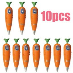 1/3/6/10Pcs Zootopia 2 Carrot Recorder Pen | Judy & Nick Style for Kids | 60s Mini Recorder | 2-in-1 Gel Pen Stationery
