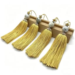 4 Pcs Key tassels Hanging Tassels Handmade Soft Craft Tassels with Loops for Home Decor, DIY, Bookmarks