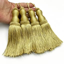 4 Pcs Key tassels Hanging Tassels Handmade Soft Craft Tassels with Loops for Home Decor, DIY, Bookmarks