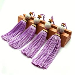 4 Pcs Key tassels Hanging Tassels Handmade Soft Craft Tassels with Loops for Home Decor, DIY, Bookmarks