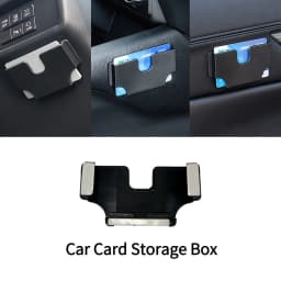 Newest Car Mounted Card Holder Voucher Storage Box Car Refueling High-Speed Card Slot Card Holder Creative Utensils Auto Storage
